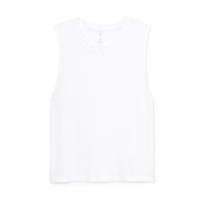 Load image into Gallery viewer, ELECTRIC &amp; ROSE FREEMONT WHITE MUSCLE TEE

